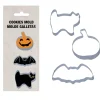 3 EMPORTE-PIÈCES MÉTAL BISCUITS HALLOWEEN