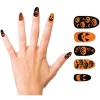10 FAUX ONGLES CITROUILLE HALLOWEEN ADHÉSIF ADULTE