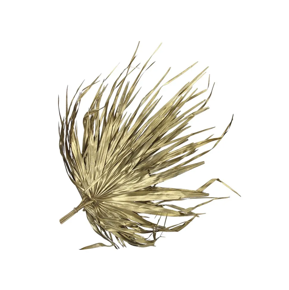 6 FEUILLES DE PALMIER SOLEIL OR
