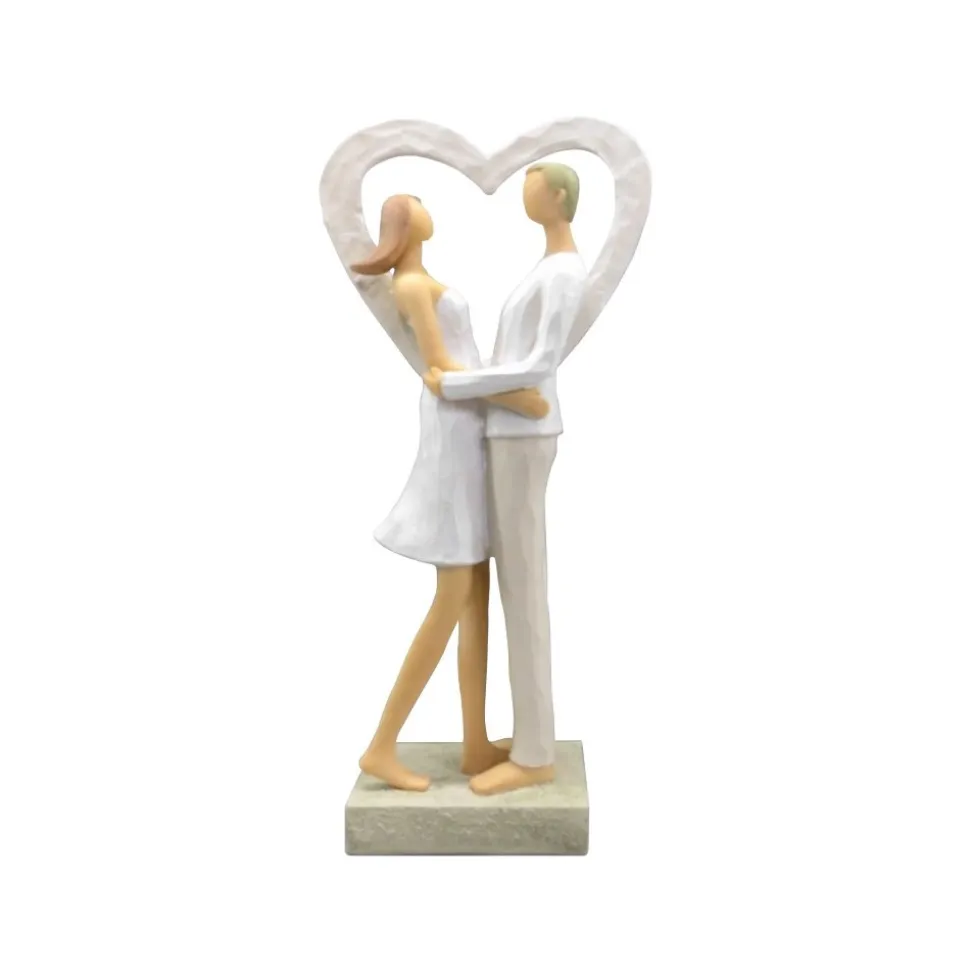 FIGURINE RÉSINE COUPLE LOVE MOMENT 11.5X6X27.5CM