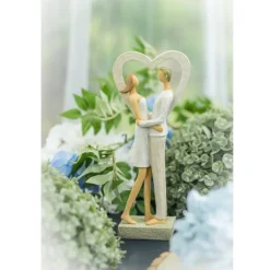 FIGURINE RÉSINE COUPLE LOVE MOMENT 11.5X6X27.5CM