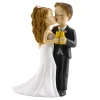 FIGURINE RÉSINE COUPLE MARIAGE LACHER PRISE 16CM