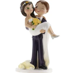 FIGURINE RÉSINE COUPLE MARIAGE COMPLICE 16CM