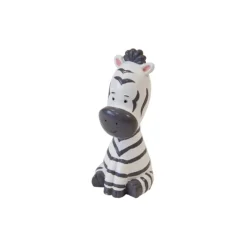 FIGURINE RÉSINE ZÈBRE JUNGLE 10X4.2CM BLANC