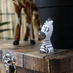 FIGURINE ZÈBRE RÉSINE AFRIQUE JUNGLE 5X2.5X4CM
