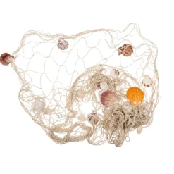 FILET DE PÊCHE AVEC COQUILLAGE 1X2M NATURE