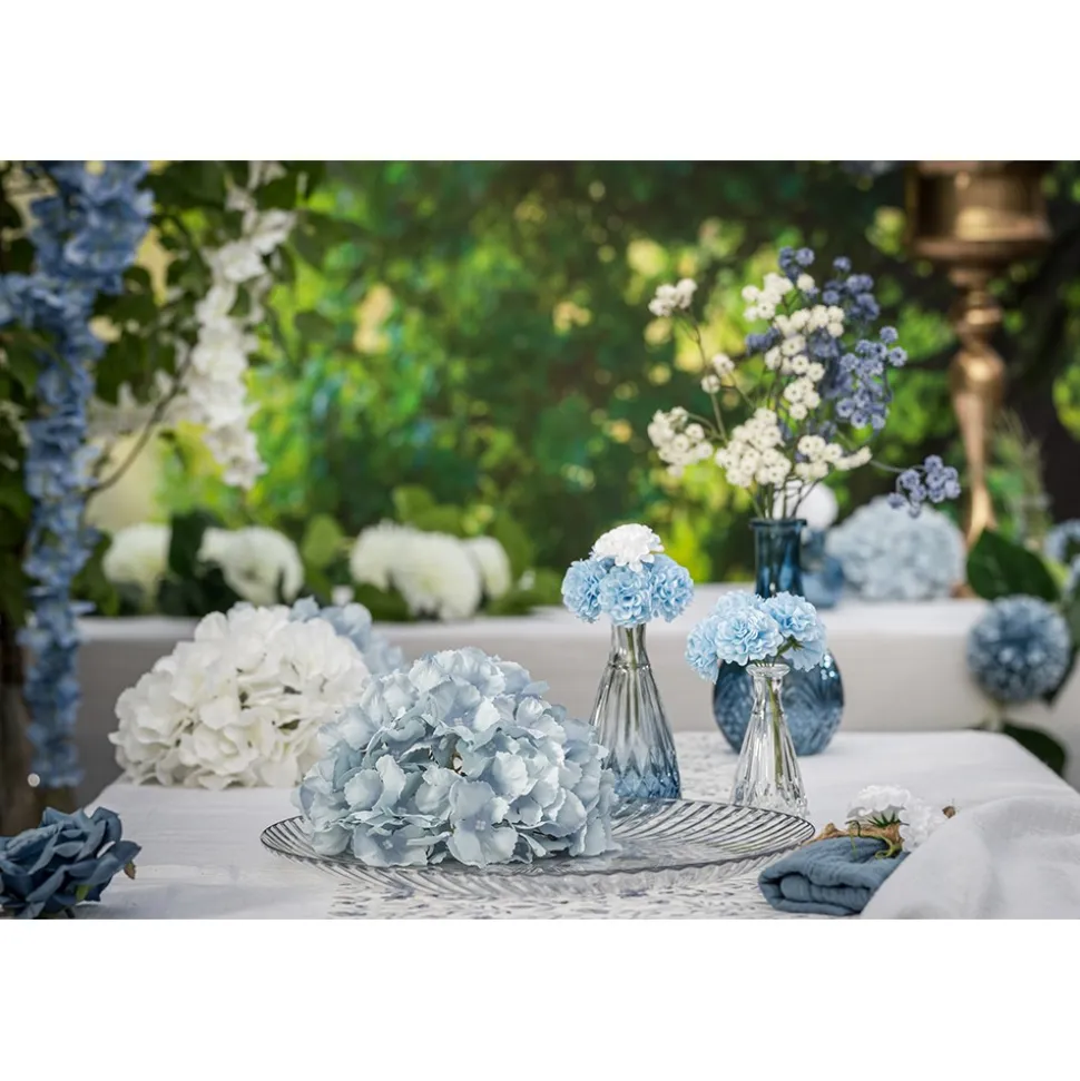 FLEUR HORTENSIA ARTIFICIEL 20X11CM BLEU