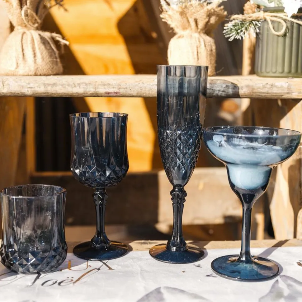FLÛTE RÉUTILISABLE VINTAGE 22CL MARINE