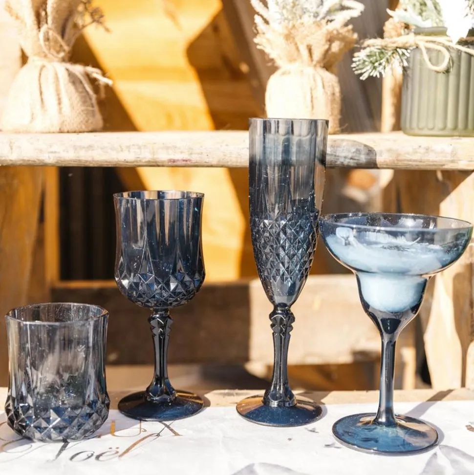 FLÛTE RÉUTILISABLE VINTAGE 22CL MARINE