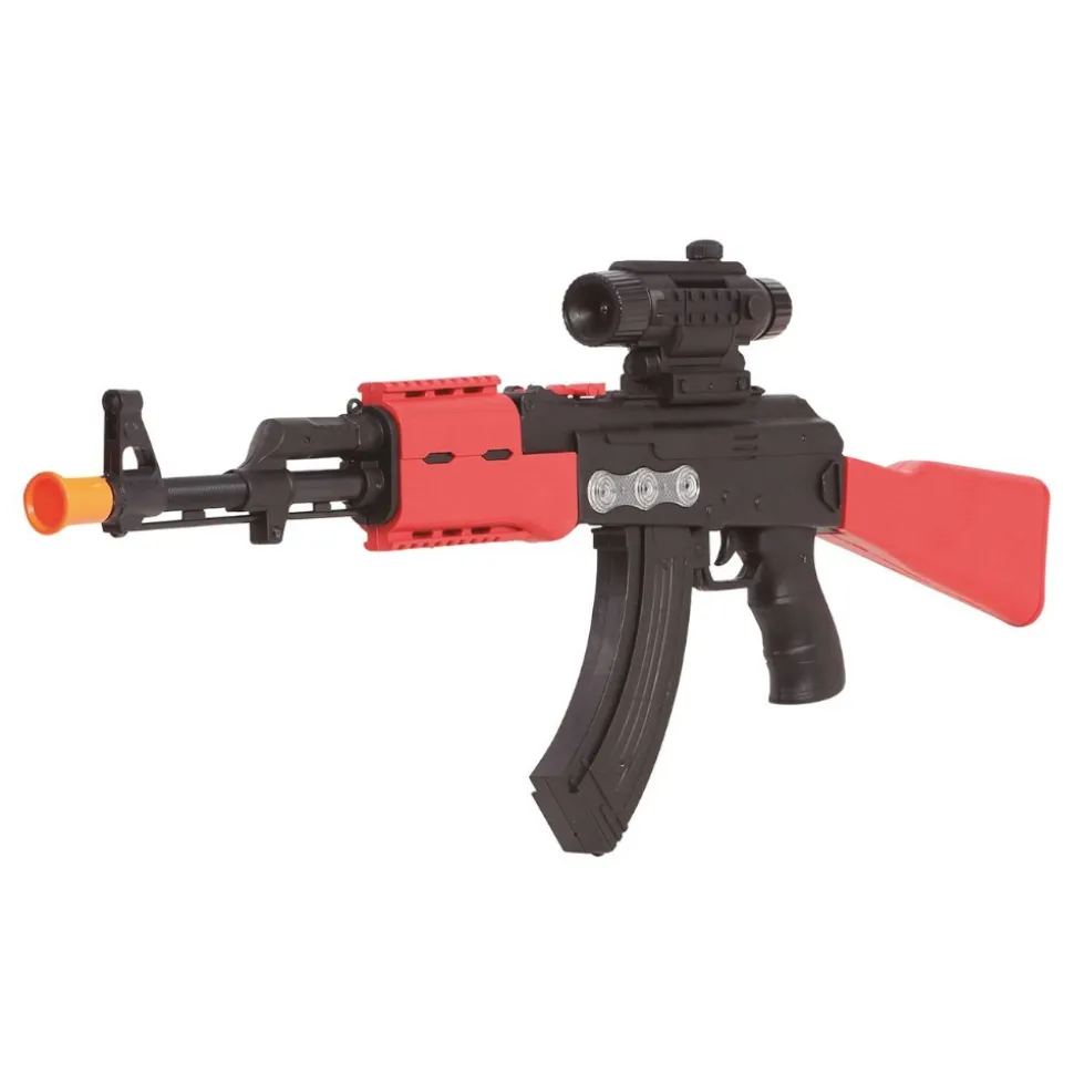 FUSIL PLASTIQUE SONORE VISEUR SNIPER 68CM NOIR