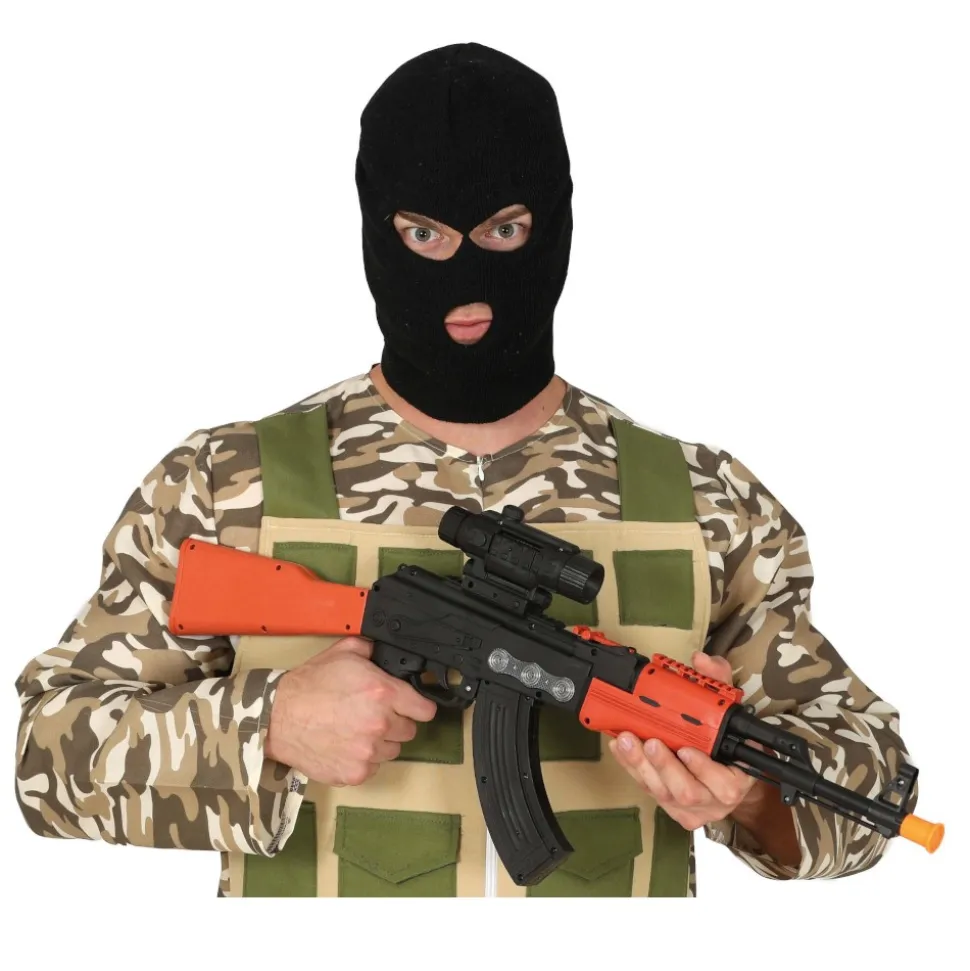 FUSIL PLASTIQUE SONORE VISEUR SNIPER 68CM NOIR
