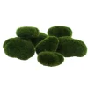 7 GALETS MOUSSE ARTIFICIELLE 5-8.5CM VERT