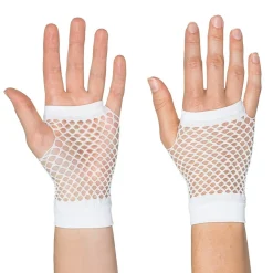 GANTS COURTS RÉSILLE BLANC ADULTE