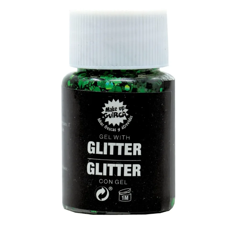 GEL AVEC PAILLETTES CORPS VISAGE 20GR VERT FONCÉ