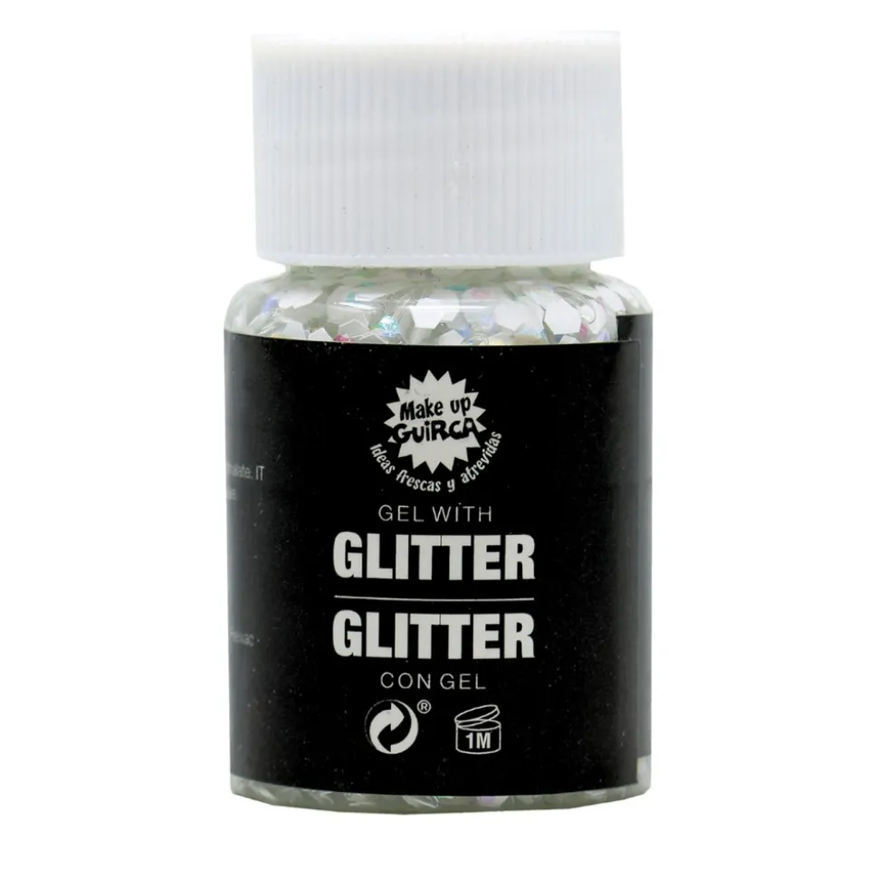 GEL AVEC PAILLETTES CORPS VISAGE 20GR BLANC