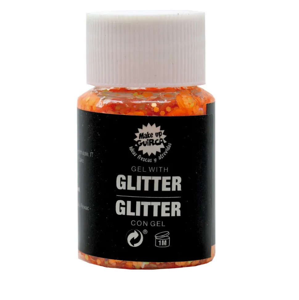 GEL AVEC PAILLETTES CORPS VISAGE 20GR ORANGE