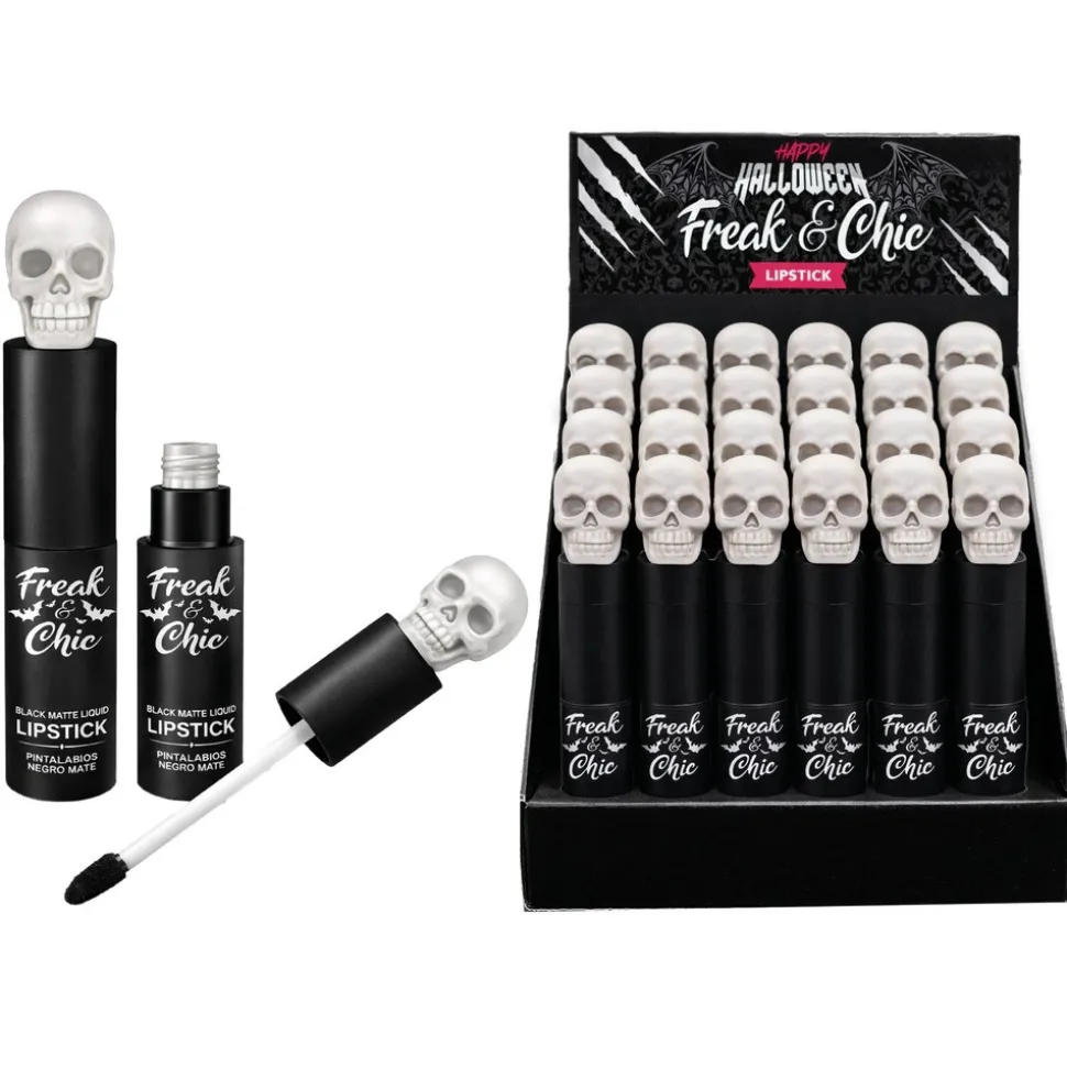 GLOSS À LÈVRES NOIR MAT ENFANT DÉCO SQUELETTE