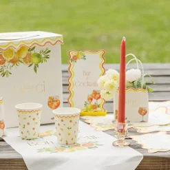 8 GOBELETS CARTON AGRUME TUTTI FRUTTI 25CL CRÈME