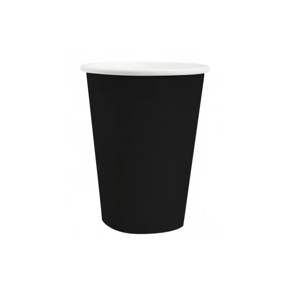 10 GOBELETS CARTON BIO 25CL NOIR