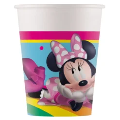 8 GOBELETS CARTON MINNIE RAINBOW 25CL