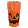 4 GOBELETS PP RÉUTILISABLE CITROUILLE 30CL ORANGE