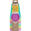 20 GOBELETS USA CARTON 53CL MULTICOLORE