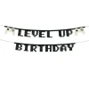 GUIRLANDE ANNIVERSAIRE GAMER JEUX VIDÉO 2.5M NOIR