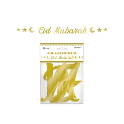 GUIRLANDE EID MUBARAK 2.5M OR
