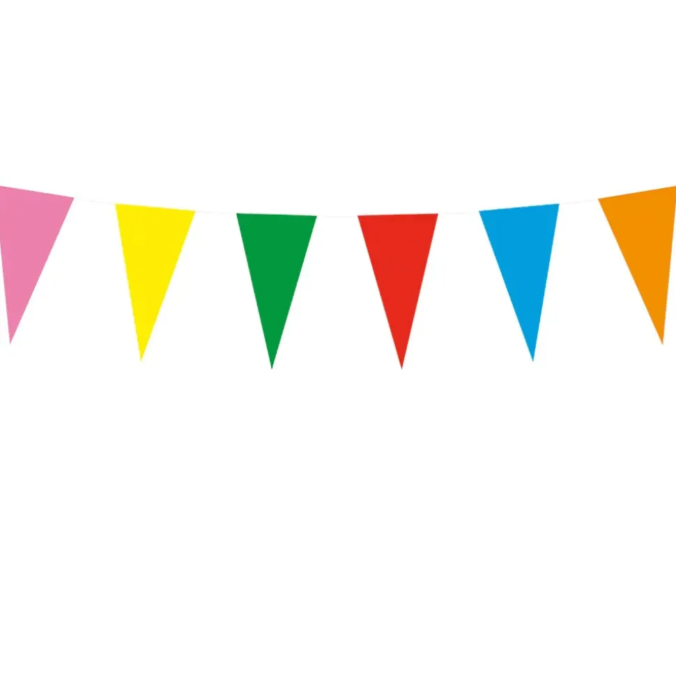 GUIRLANDE FANIONS 48 DRAPEAUX 10M MULTICOLORE