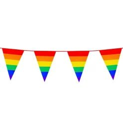 GUIRLANDE À FANIONS FIERTÉ LGBT 10M ARC-EN-CIEL