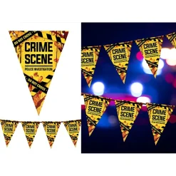 GUIRLANDE FANIONS SCÈNE CRIME POLICE 3M JAUNE