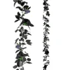 GUIRLANDE FLEURS ROSIER ARTIFICIEL 175CM NOIR