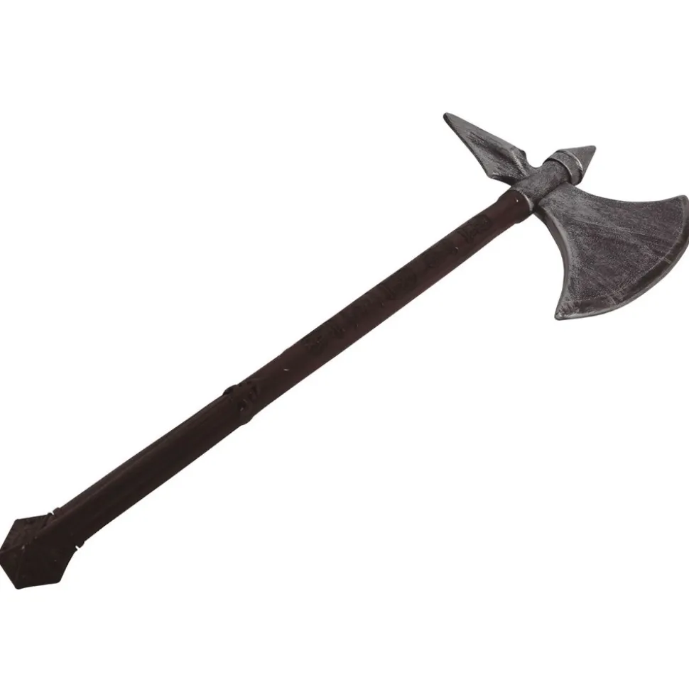 HACHE PLASTIQUE COMBAT VIKING BARBARE 83CM MARRON