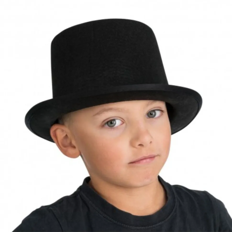HAUT-DE-FORME FEUTRINE ENFANT NOIR