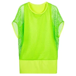 HAUT VERT FLUO DOUBLURE RÉSILLE FEMME