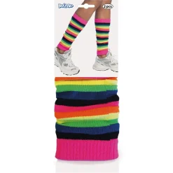 JAMBIÈRES POLYESTER ARC-EN-CIEL FLASHY ADULTE