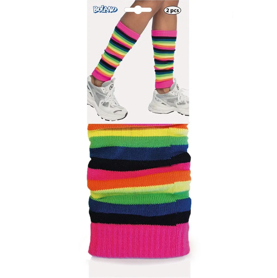 JAMBIÈRES POLYESTER ARC-EN-CIEL FLASHY ADULTE