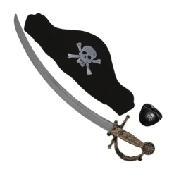 JEU ACCESOIRES PIRATE CHAPEAU SABRE CACHE-IL
