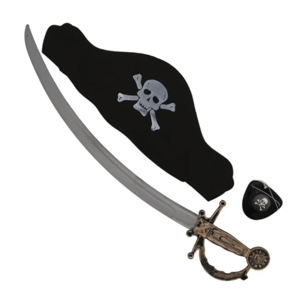 JEU ACCESOIRES PIRATE CHAPEAU SABRE CACHE-IL