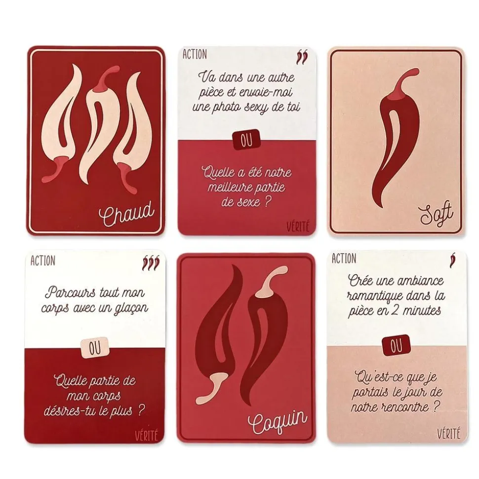JEU DE CARTES ACTION OU VÉRITÉ SPÉCIAL COUPLE