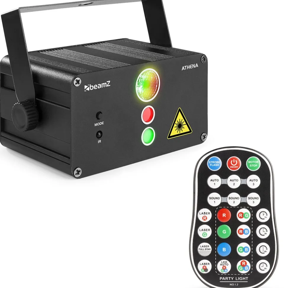 JEU DE LUMIÈRE 2 LASERS ET 3 LEDS - ATHENA