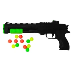 JEU LANCEUR FUSIL À POMPE 12 BALLES CIBLE