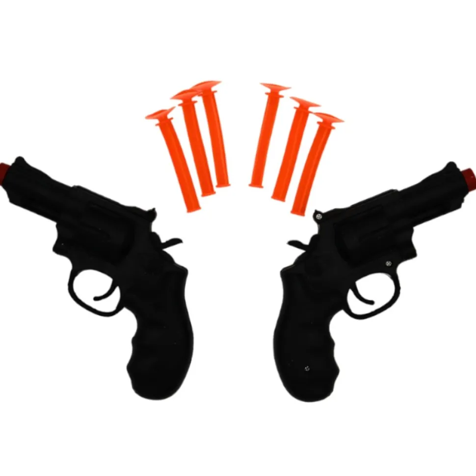 JEU POLICE 2 REVOLVERS 6 FLÈCHES VENTOUSE