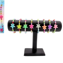 JOUET BIJOU BRACELET PERLES ÉTOILE 17CM