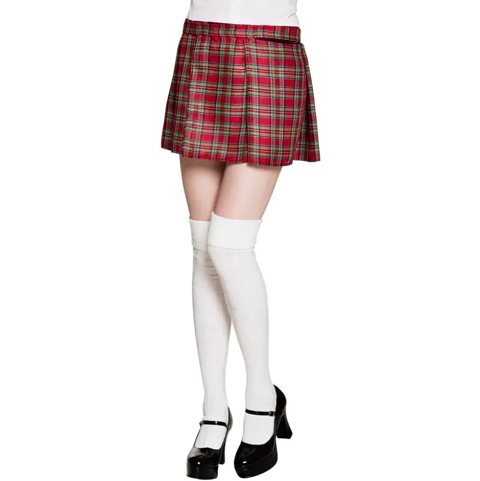 JUPE ÉCOSSAISE ROUGE ADULTE