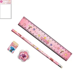 KAWAII SET PAPETERIE 19CM 4 PIÉCES