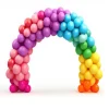 KIT ARCHE DE BALLONS ARRONDIE LESTÉE 2X2M