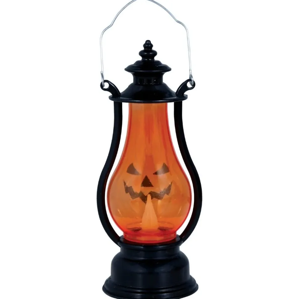 LANTERNE CITROUILLE GRIMAÇANTE LED VINTAGE 16CM