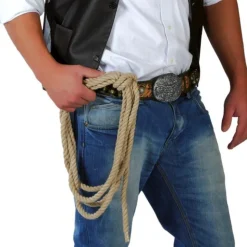 LASSO CORDE NUD COWBOY WESTERN 2.4M NATURE