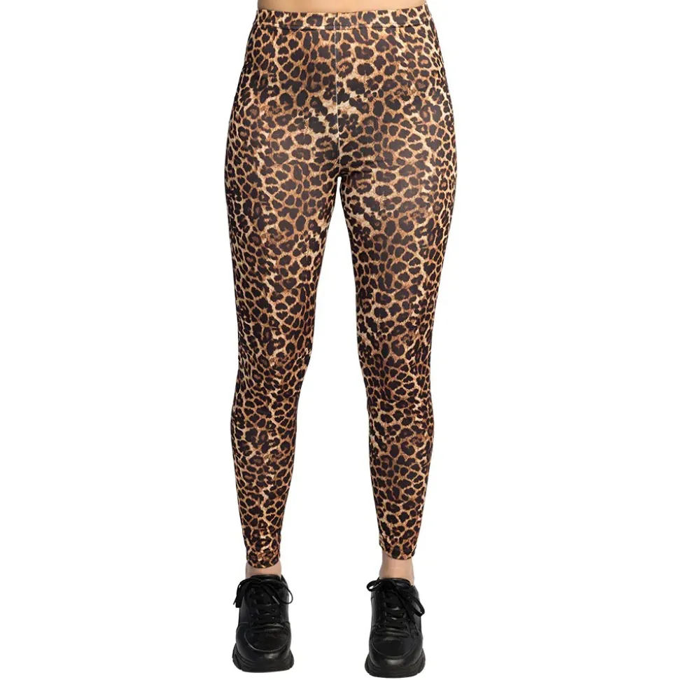 LEGGING STRETCH PEAU LÉOPARD ANIMAL FEMME